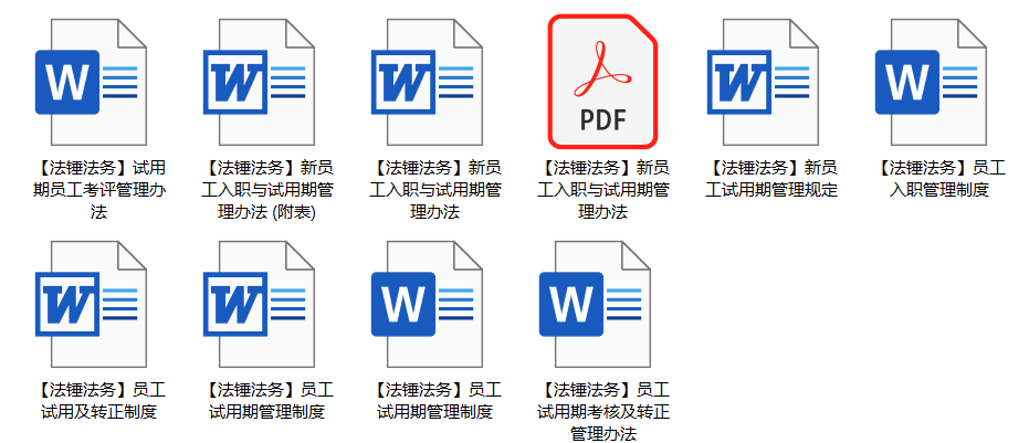 試用期考核及管理制度（含模板及表格） 職場 第7張