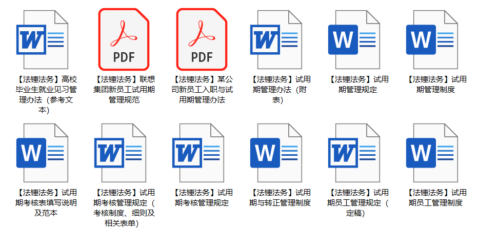 試用期考核及管理制度（含模板及表格） 職場 第6張