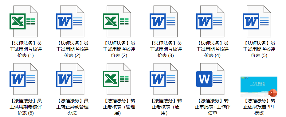 試用期考核及管理制度（含模板及表格） 職場 第9張