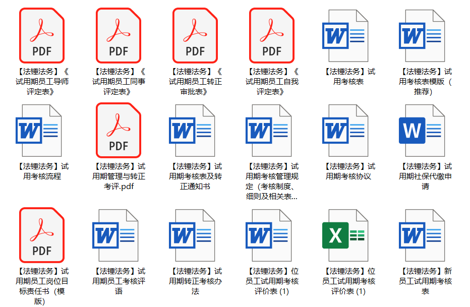 試用期考核及管理制度（含模板及表格） 職場 第8張