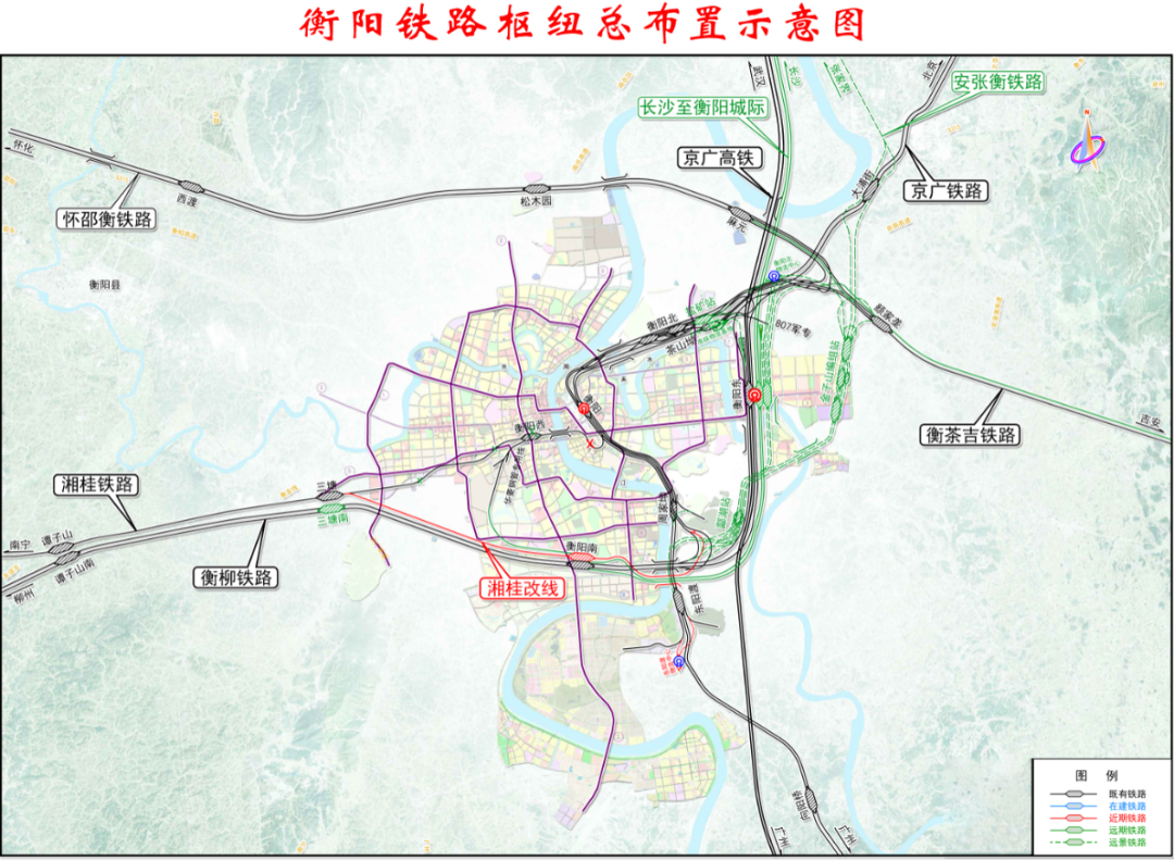 衡阳铁路枢纽总图规划图片