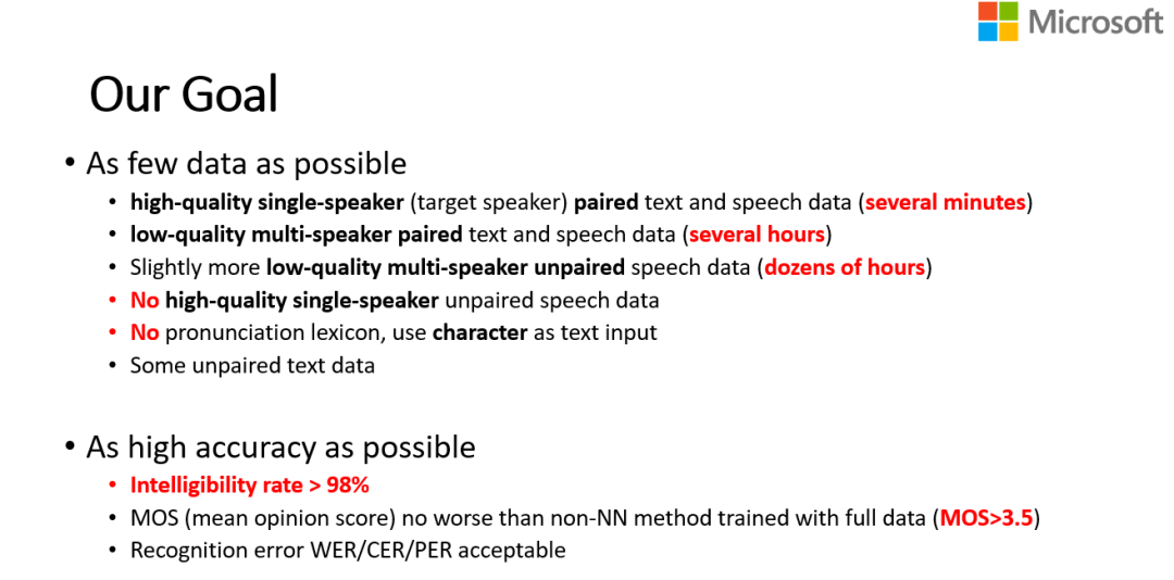 Kdd Lrspeech 极低资源下的语音合成与识别 微软研究院ai头条 二十次幂