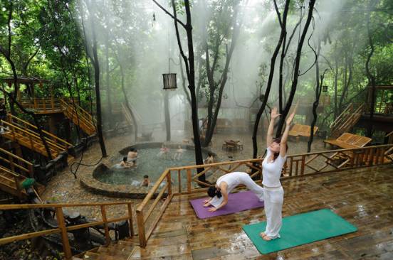 汤泉药浴的药材均采自于本地尧山,俗称瑶药,根植于原始森林,不受任何