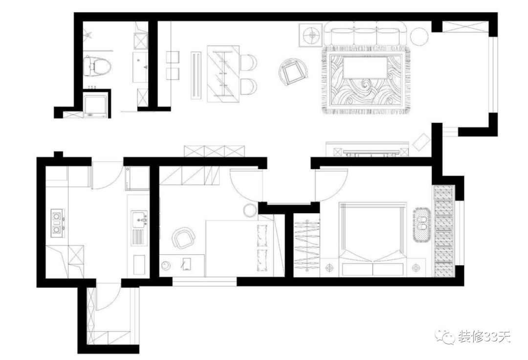 舒適自然，細節實用，85平現代簡約兩室 家居 第2張