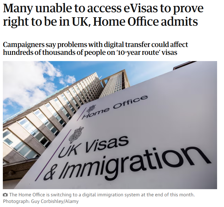 英国eVisa遭遇严重延误，BRP卡有效期延长至2024年3月底！