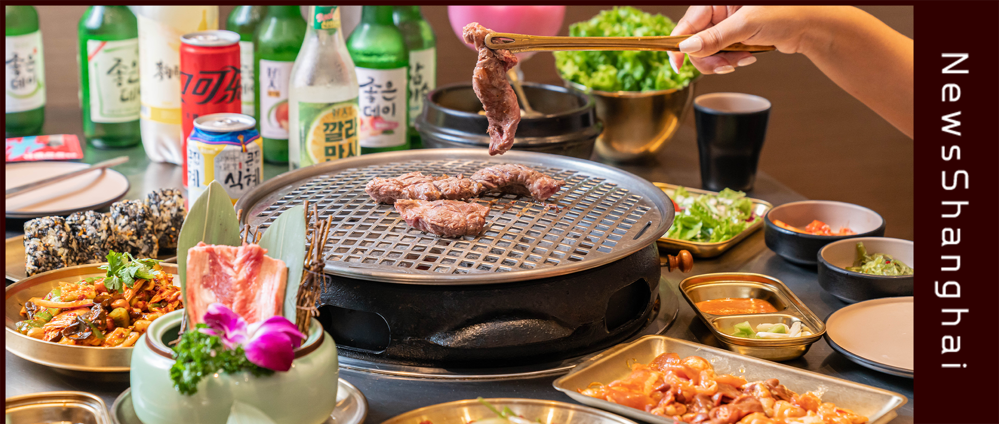 港普女神F4开了家烤肉店？传统新时代泥炉烤肉排爆汉口路！