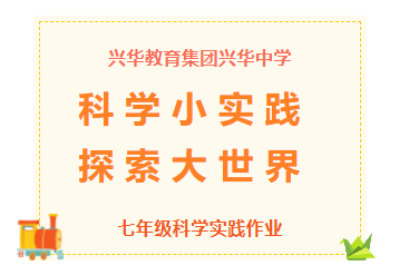 科学小实践，探索大世界——记兴华中学七年级科学实践作业