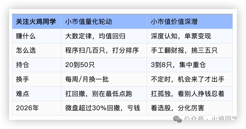 小市值公司投资研究，深入分析与量化轮动