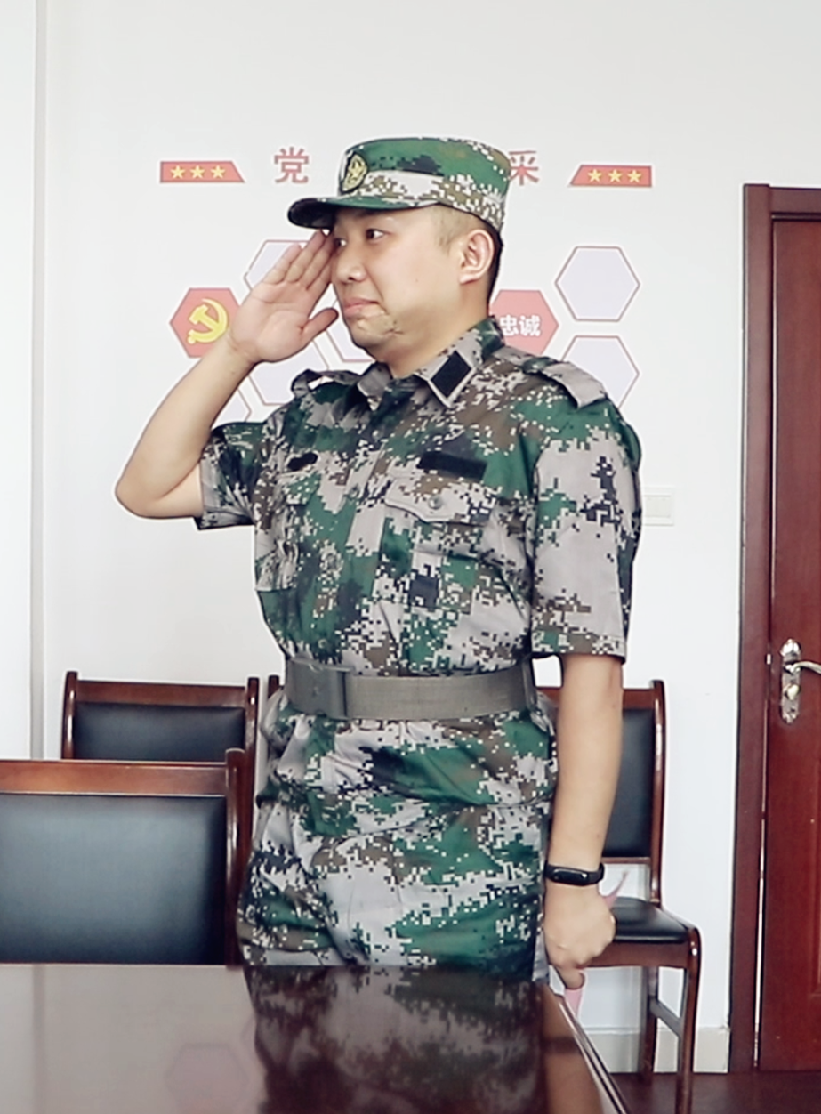 退役军人职工代表发言店子镇武装部部长祁宁宁致辞在2022年"八一"建军