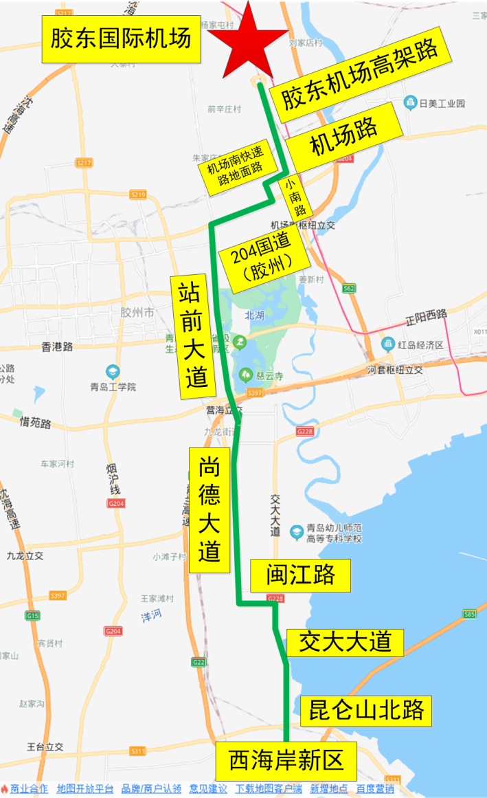 青岛309国道全程线路图图片