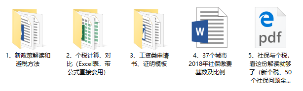 【 限時領取 】最新2018社保、個稅新政資料包，看完社保問題全解決！（個稅計算、薪水模板、避稅方法、新政解讀） 職場 第7張