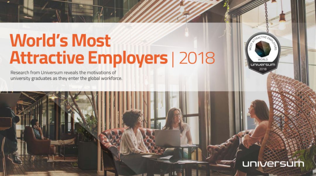 2018年全球最具吸引力雇主榜单，美国企业占多数席位