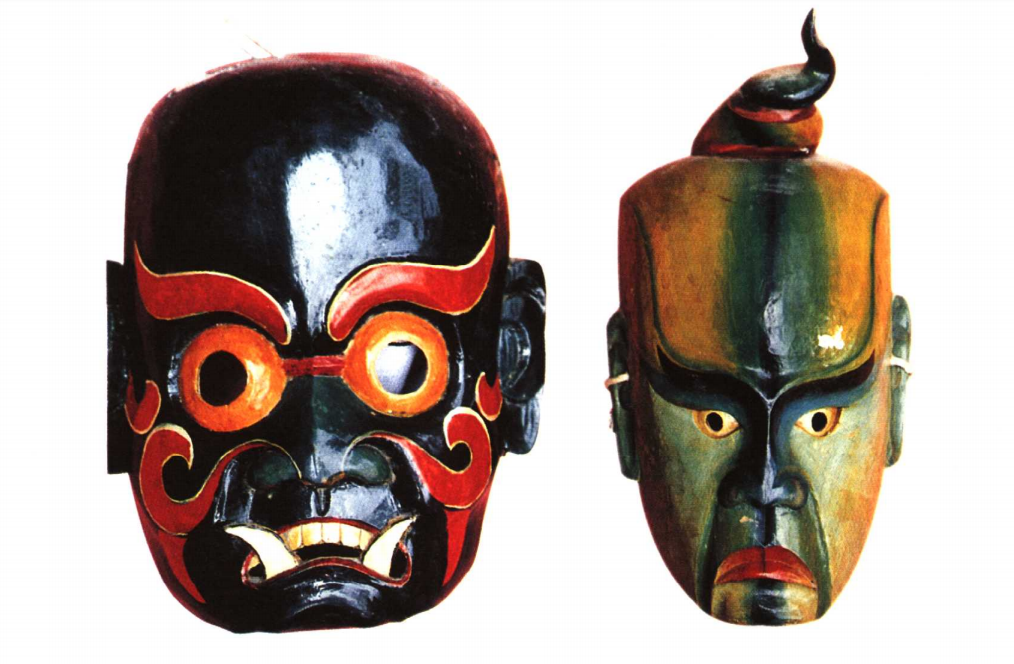 艺术与设计 - 土家族傩面具 | 带上面具与"神"交流