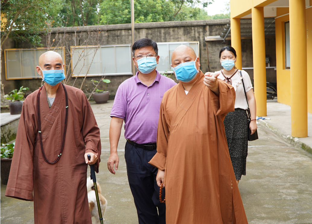 诚信会长走访海曙区普济寺