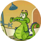 鳄鱼洗澡小游戏