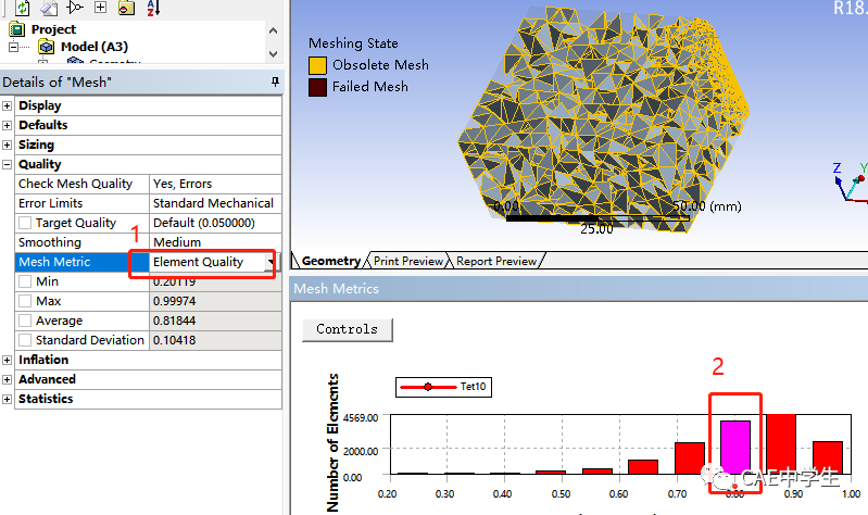 Ansys Workbench网格控制之——全局网格控制的图27