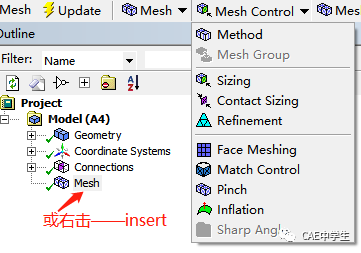 Ansys Workbench网格控制之——局部网格控制的图1