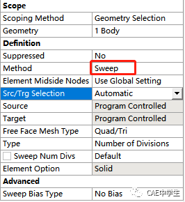 Ansys Workbench网格控制之——局部网格控制的图3