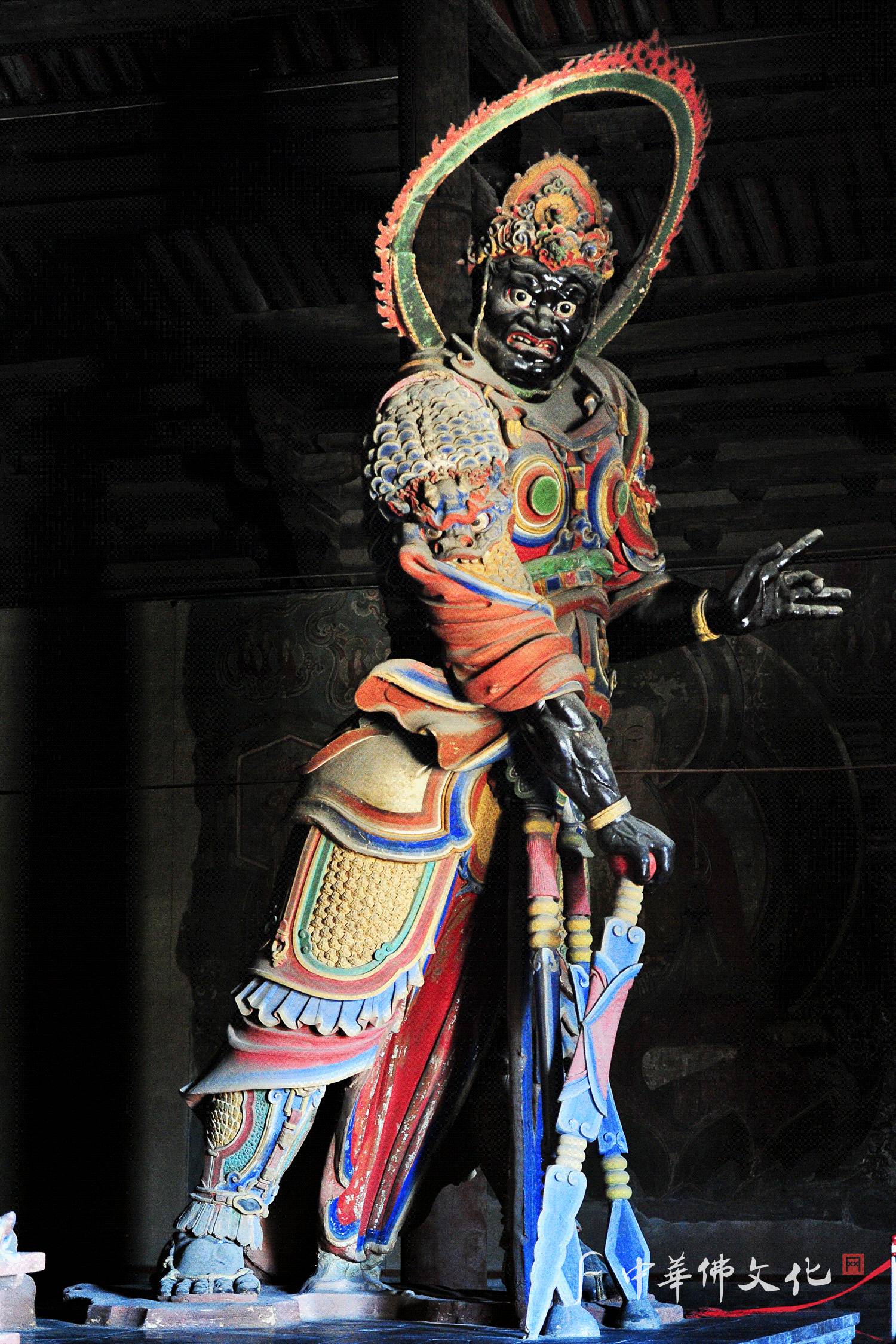 经典朔州崇福寺弥陀殿彩塑态浓意远淑且真