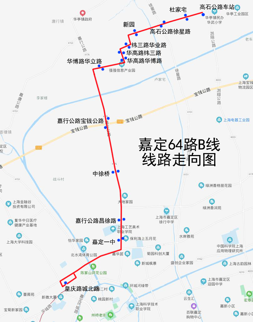 嘉定54路公交车路线图图片