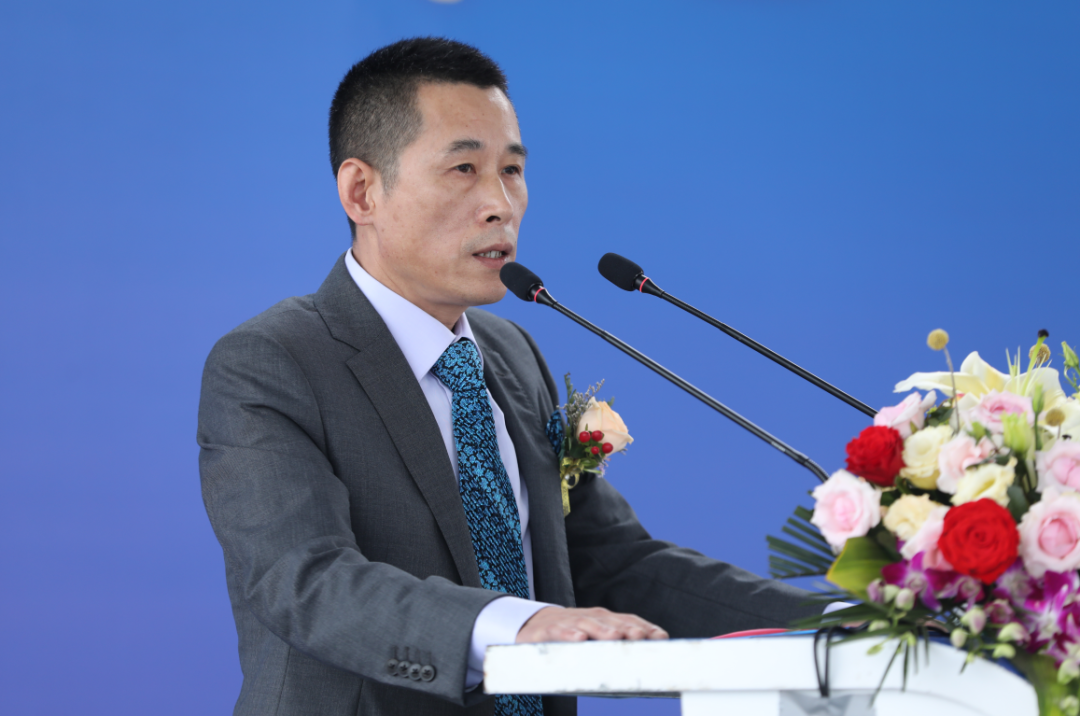 宁波三生董事长周立明仪式现场奠基仪式