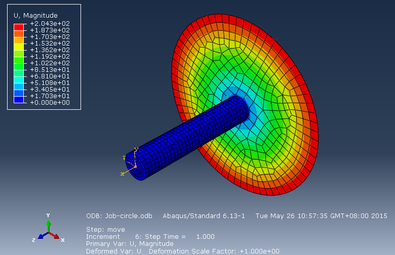 算例丨圆盘类零件的振动模态与动态响应有限元分析的图13