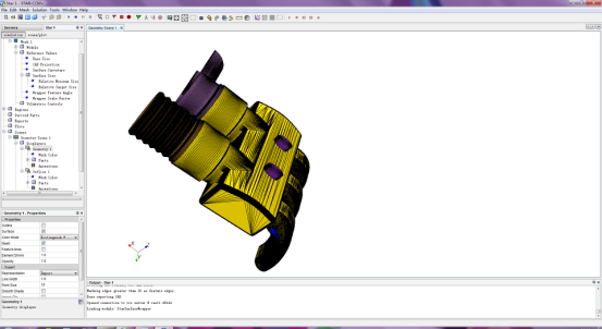 STAR-CCM+体网格切面，复杂表面几何处理与网格划分的图23