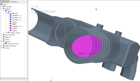 STAR-CCM+体网格切面，复杂表面几何处理与网格划分的图14