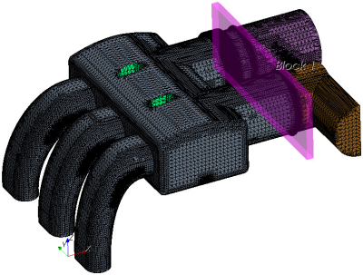 STAR-CCM+体网格切面，复杂表面几何处理与网格划分的图52
