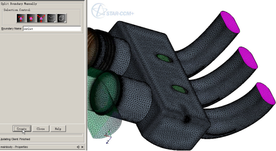 STAR-CCM+体网格切面，复杂表面几何处理与网格划分的图73