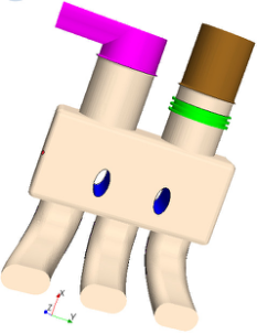 STAR-CCM+体网格切面，复杂表面几何处理与网格划分的图44