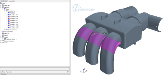 STAR-CCM+体网格切面，复杂表面几何处理与网格划分的图11