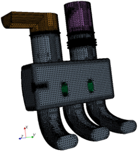 STAR-CCM+体网格切面，复杂表面几何处理与网格划分的图45