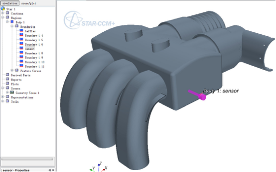 STAR-CCM+体网格切面，复杂表面几何处理与网格划分的图12