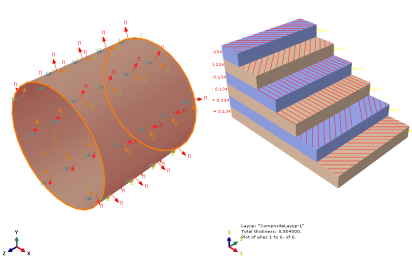 算例丨基于ABAQUS的复合材料薄壁圆筒屈曲分析的图2