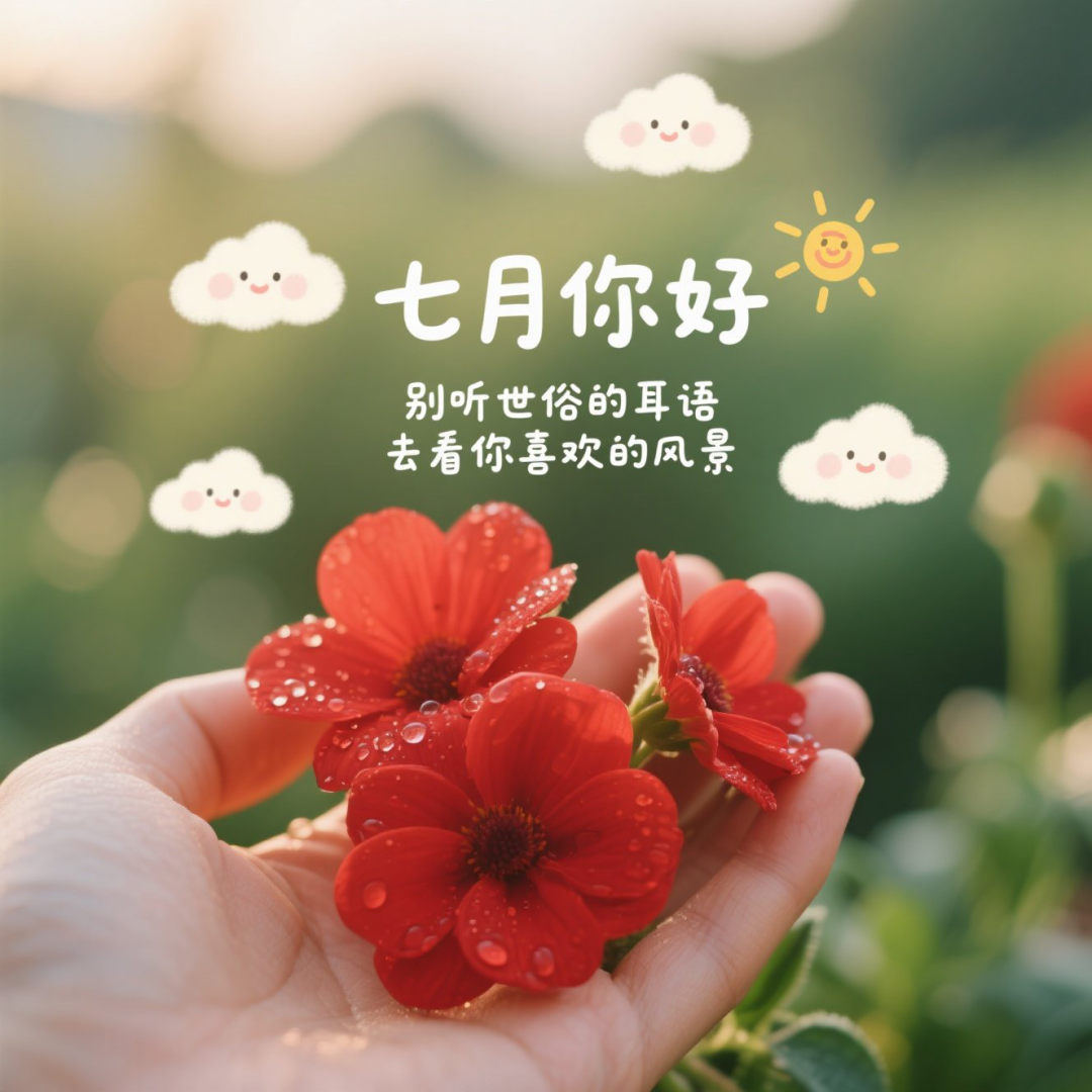 “你的七月文案来了，请查收”