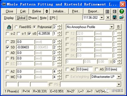 三元材料的XRD精修实例的图11