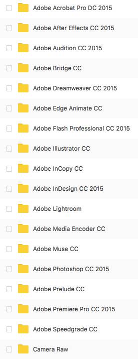 Mac || Mac系统Adobe cc2017 && Adobe cc2015全套下载下载