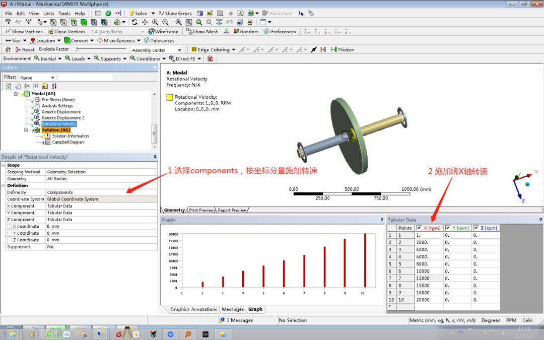 ANSYS Workbench 转子动力学：单盘转子临界转速的图14