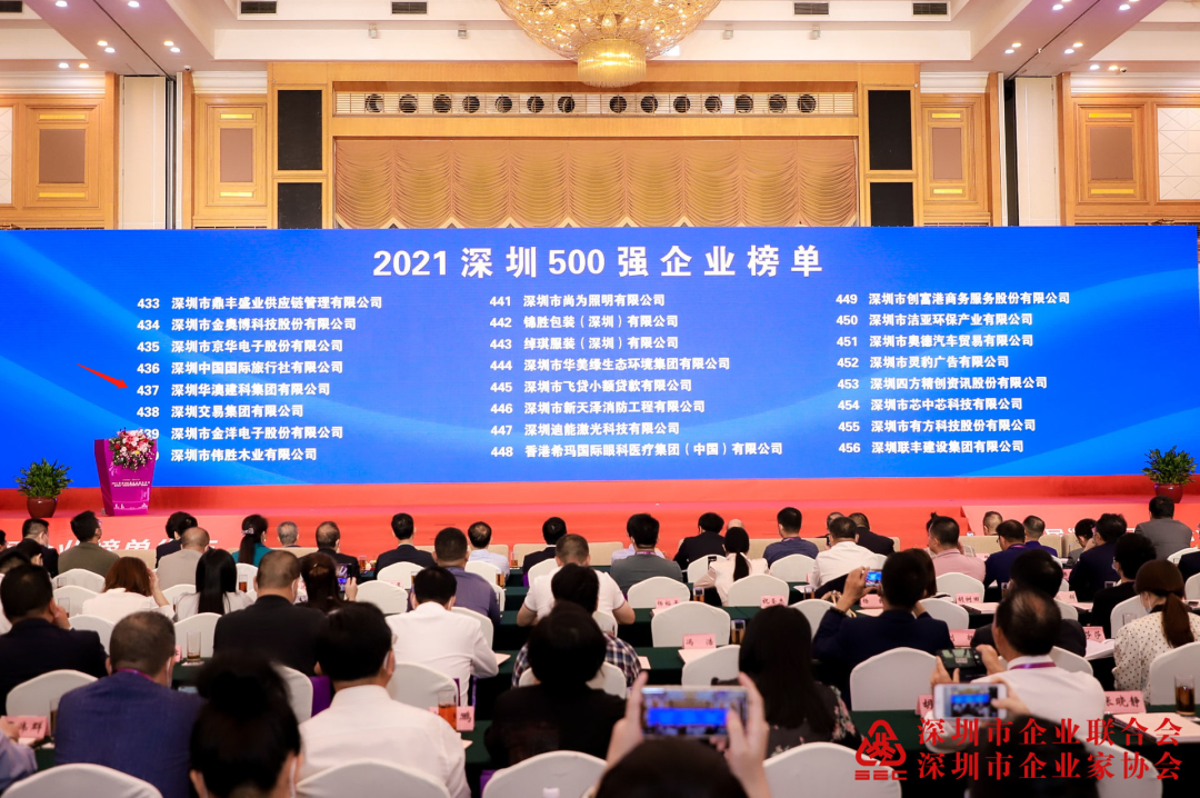 华澳建科集团入选“2021深圳500强企业”(图2)