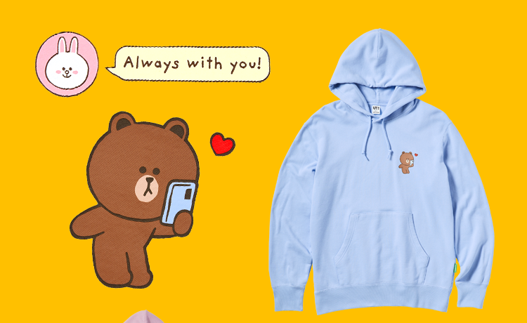 优衣库嗷萌虎linefriends上新布朗熊可妮兔撒糖啦