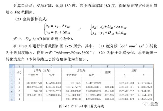 EXCEL角度与坐标计算（附带下载链接）的图4