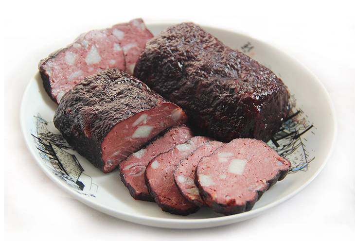 乡土宝庆府的猪血丸子