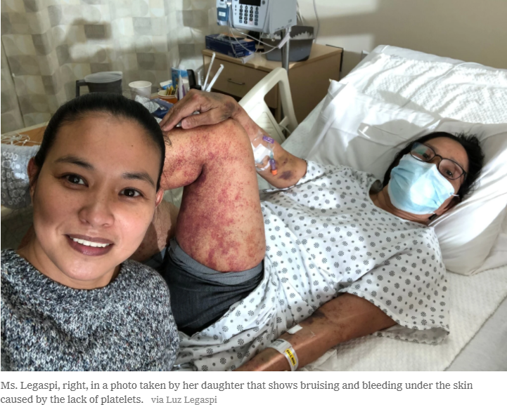 警惕！接种新冠疫苗后 48岁女教师大出血 医生惊呆！36人患上罕见病（组图） - 7