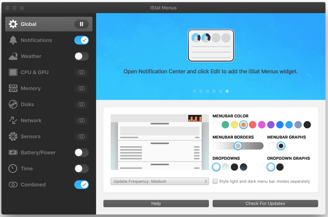 【Mac软件】iStat Menus 6.20 系统工具栏免费下载