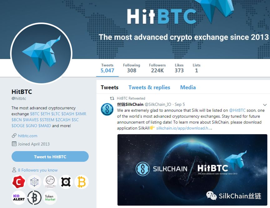Silk即将上线HitBTC交易平台