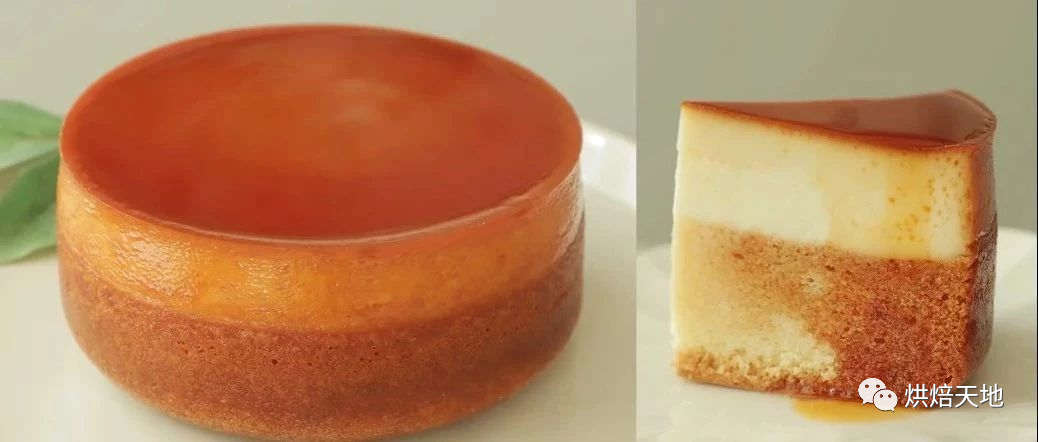 3步搞定300元风靡日本的焦糖布丁蛋糕！造型简单？你怕是没切开看！