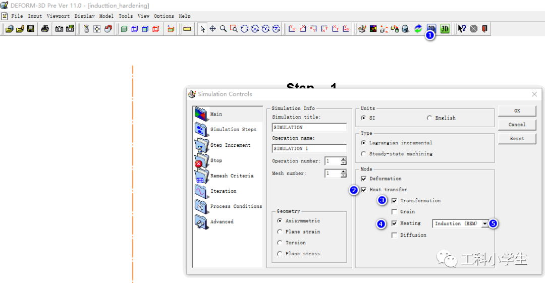 DEFORM利用边界元法模拟感应加热+淬火[2D ]的图4