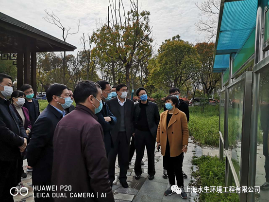 合肥市领导视察我司金葡萄湖项目(图1)