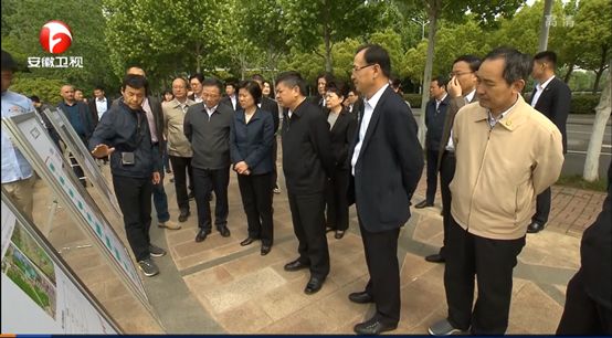 全国人大常委会执法检查组视察我司合肥南湖项目(图1)